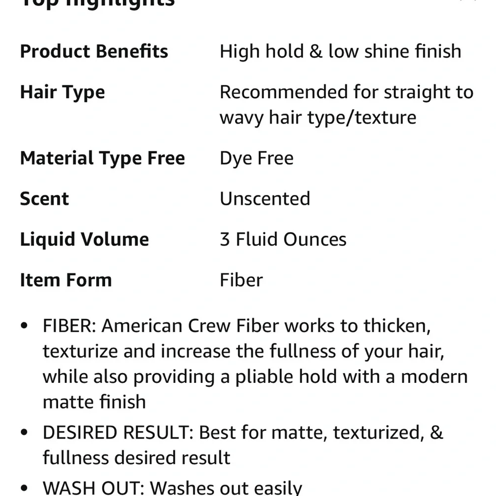 American Crew Fiber